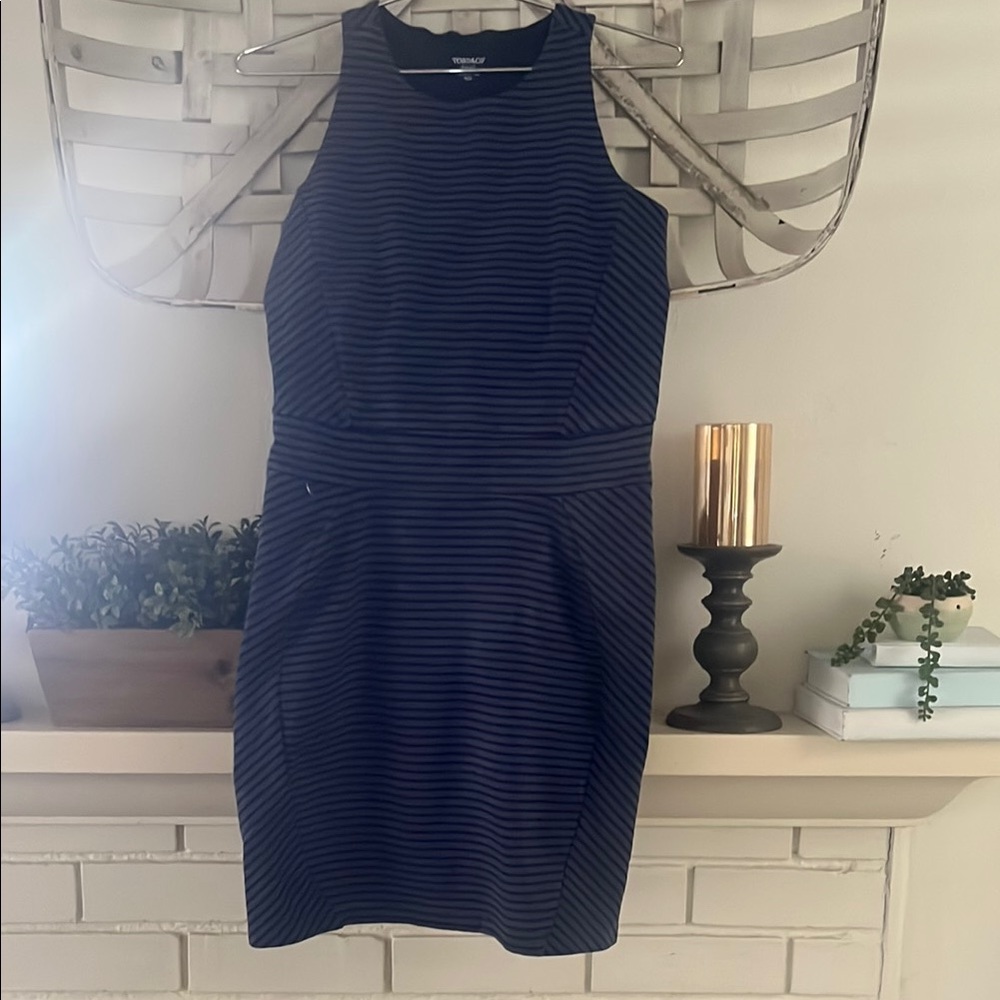 Toad&Co Blue Striped Athletic dress with pocket